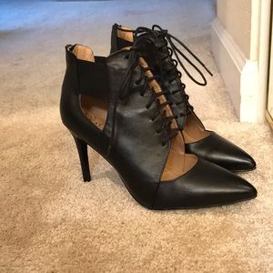 Lace up banana republic heels
